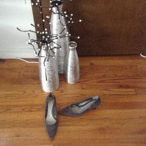 Gray 2 inch heel never used