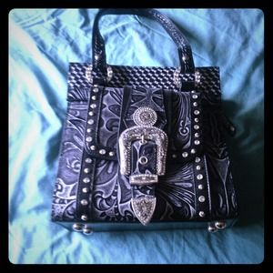 Blk western purse