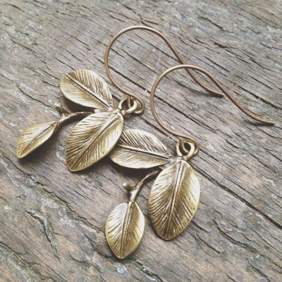 SOLD -  Host Pick  Brass Twig Earrings