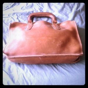 Vintage Tan Leather Coach bag