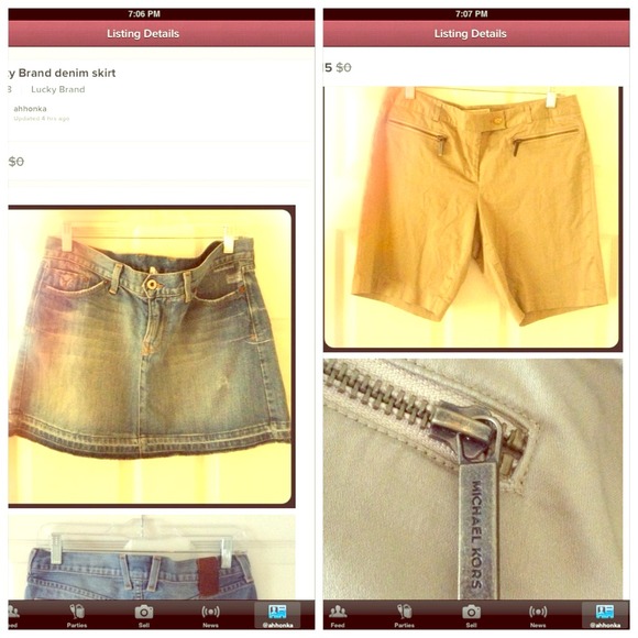 Lucky Brand Skirt & Michael Kors Capris BUNDLE