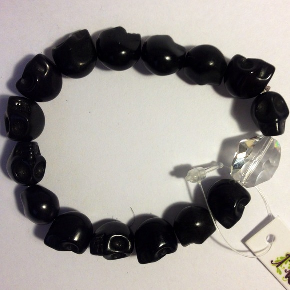 Dia de los Muertos Honesty Bracelet with Crystal - Picture 3 of 5