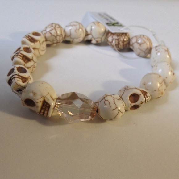 Dia de los Muertos Honesty Bracelet with Crystal - Picture 5 of 5