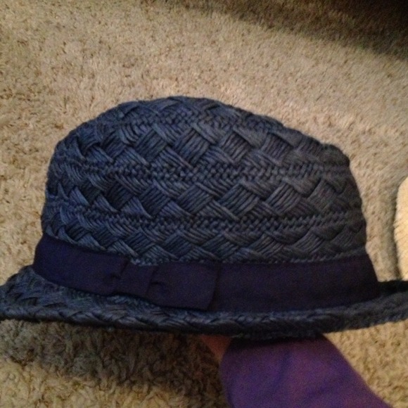 Navy blue fedora