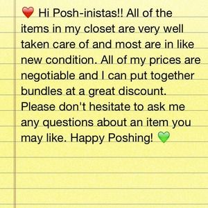 Happy Poshing!!!!