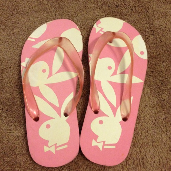 playboy platform flip flops