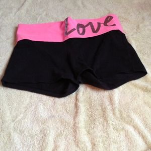 VS pink shorts