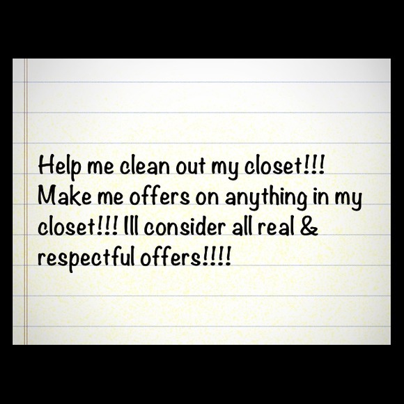 Everything must go!