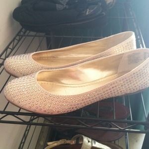 Nude sparkle shoes