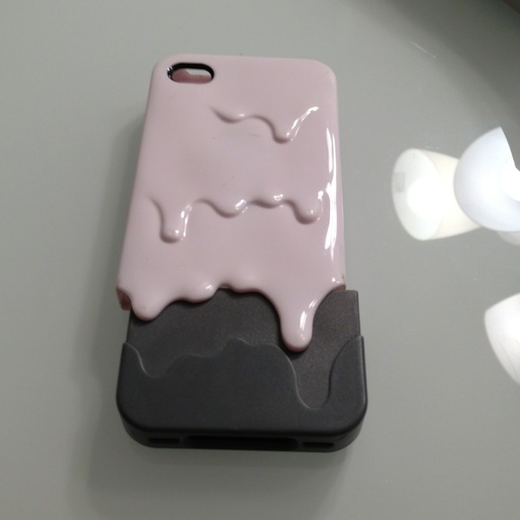 Melt white gray iPhone4/4s case
