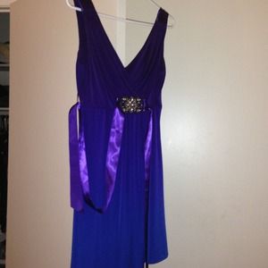 Scarlet Nite purple to blue ombré dress