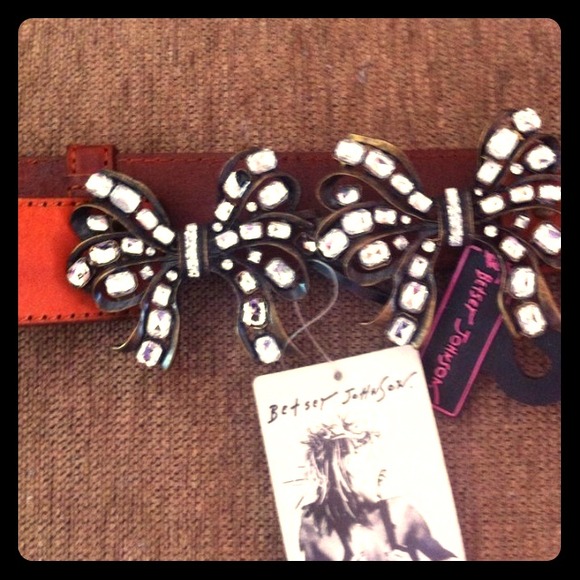⛔SOLD⛔NEW Betsey Johnson leather Belt o/s