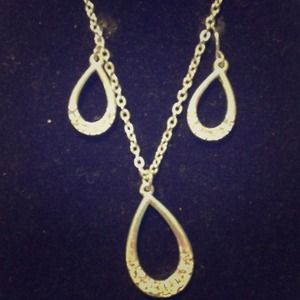 Matching necklace and earring set