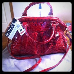 Brahmin Crocodile Handbag