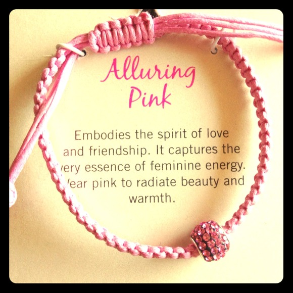 Sterling Silver Genuine Crystal Pink Bracelet