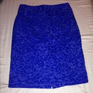 Ann Taylor Loft Royal Blue Skirt