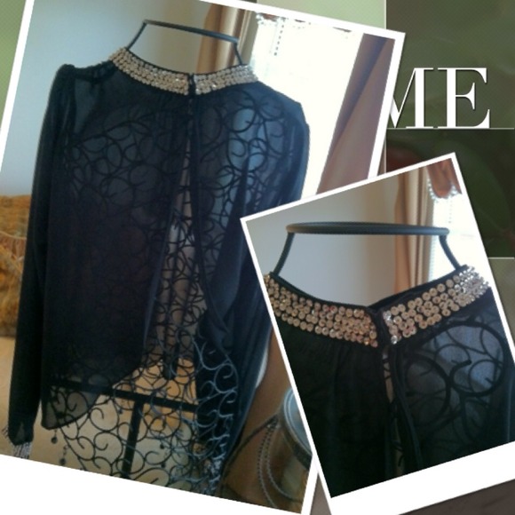 ♠THAT♠ACE♠BLACK♠COUTURE♠TOP♠ - Picture 3 of 4
