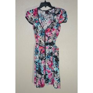 MATERIAL GIRL Knee Length Floral Cut-out Dress