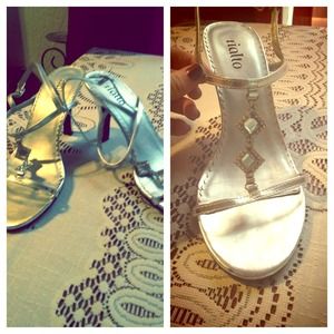 Silver Rialto Heels