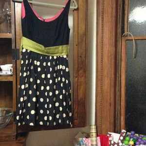 Anthropologie Polka Dot Dress Size 4