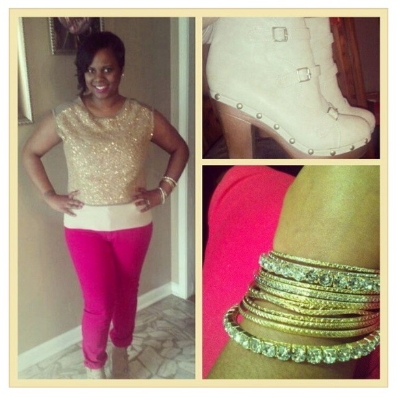 $18 w/ BUNDLE! Stylish Beige Boots! - Picture 3 of 3