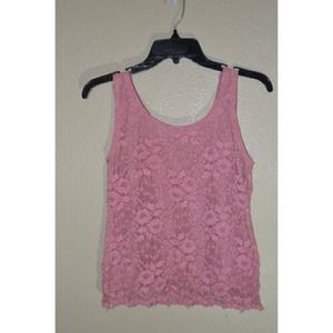Pink Lace Tank
