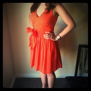 Red-orange J.Crew Dress