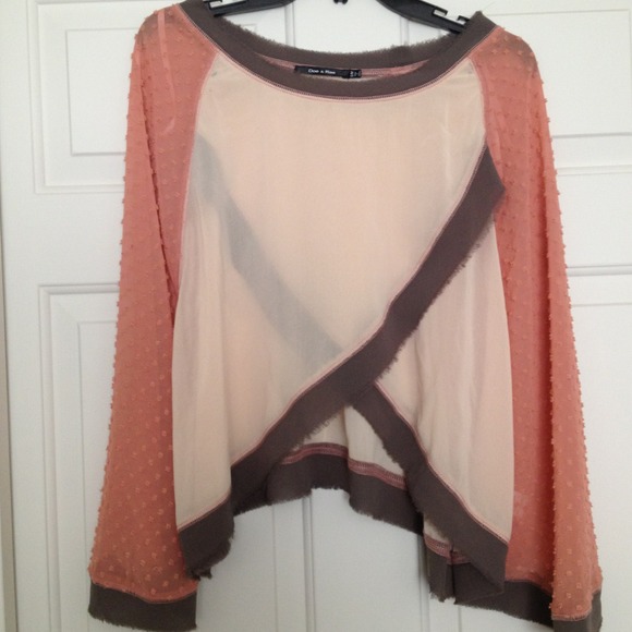 Dolman sheer shirt