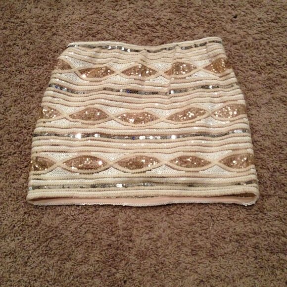 Aztec sequin skirt