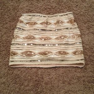 Aztec sequin skirt