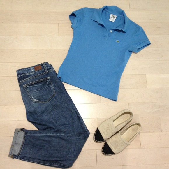 Blue Lacoste polo