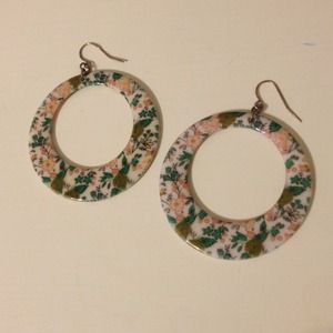 Floral earrings