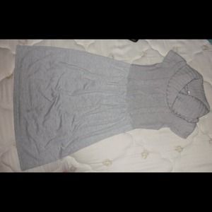 Grey short sleeve sweater dress