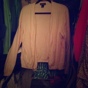 Lands End light pink cardigan