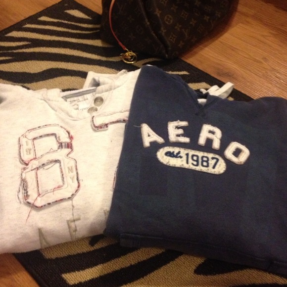 2 Aeropostale pullover hoodies