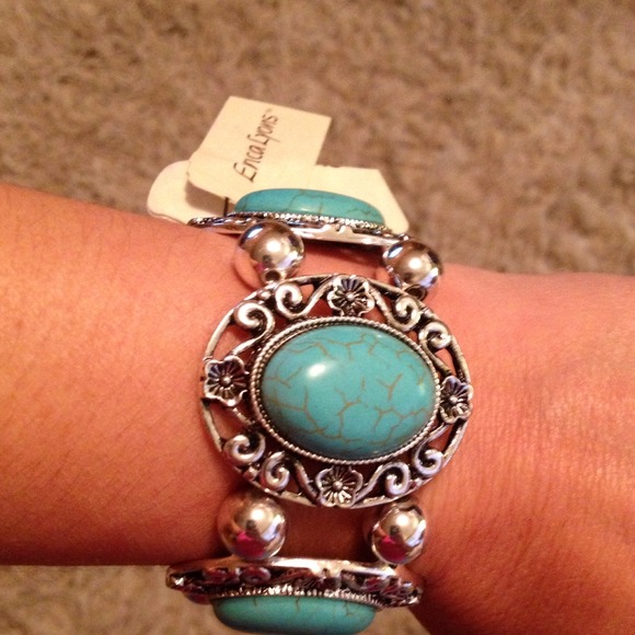 NEW Turquoise Stretch Bangle Bracelet