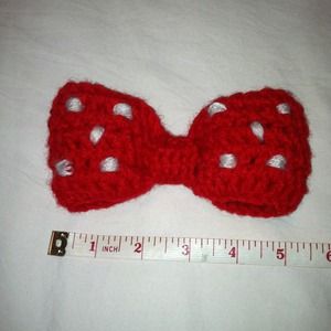 Minnie Mouse Crochet Hair Bow🎀  🚫NO TRADES🚫