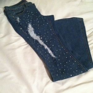 Studded Flair Jeans size 3