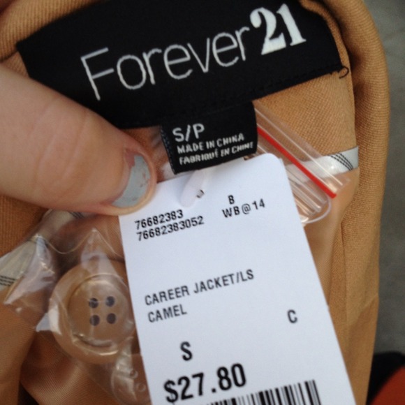 Forever 21 tan blazer