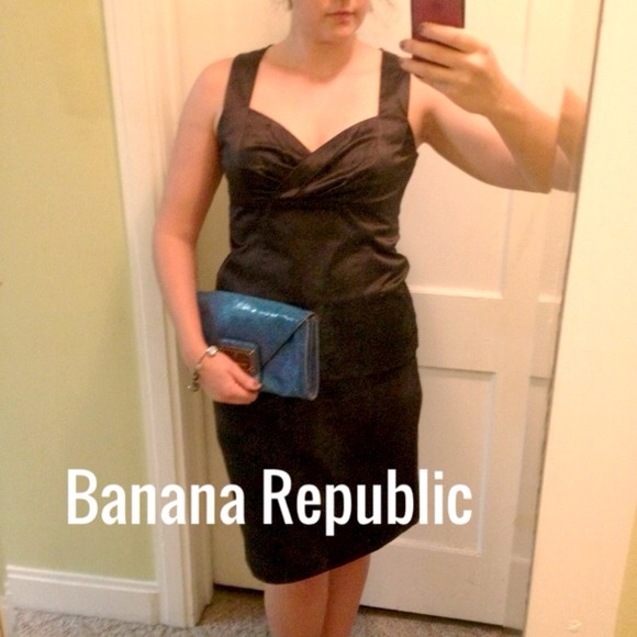 Banana Republic Tops - Black Banana Republic Sweetheart Top NWOT