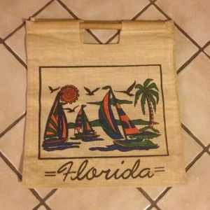 Vintage inspired beach bag!