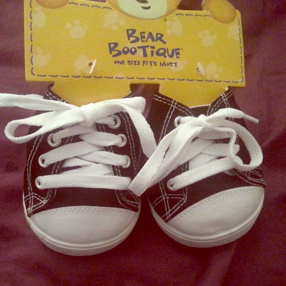 Build A bear black chuck Taylor's