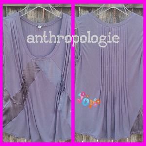 Lavender Pleated Bordeaux/Anthropologie Tank. NWOT