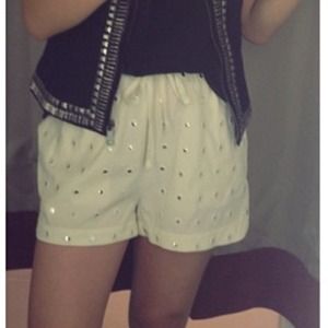 CREME H&M shorts with mirrored circles