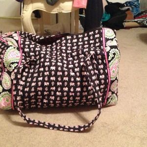 Vera Bradley Pink Elephant Large Duffel Bag🐘💕