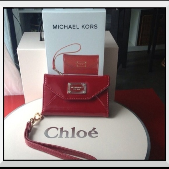 ⛔Sold⛔MK wristlet for iPhone 4,4s 💋Hot red💋