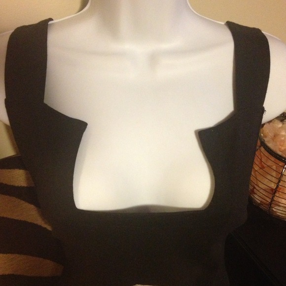 SOLD! DIMEPIECE LA Mini Dress Black w/ Cross Patch - Picture 3 of 4