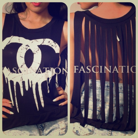 CHANEL Tops - Dripping CC Top Last one. NWOT