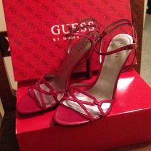 Guess Red strappy sandals