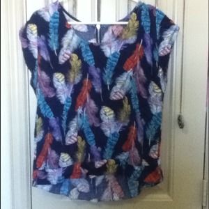 feathered zip up top